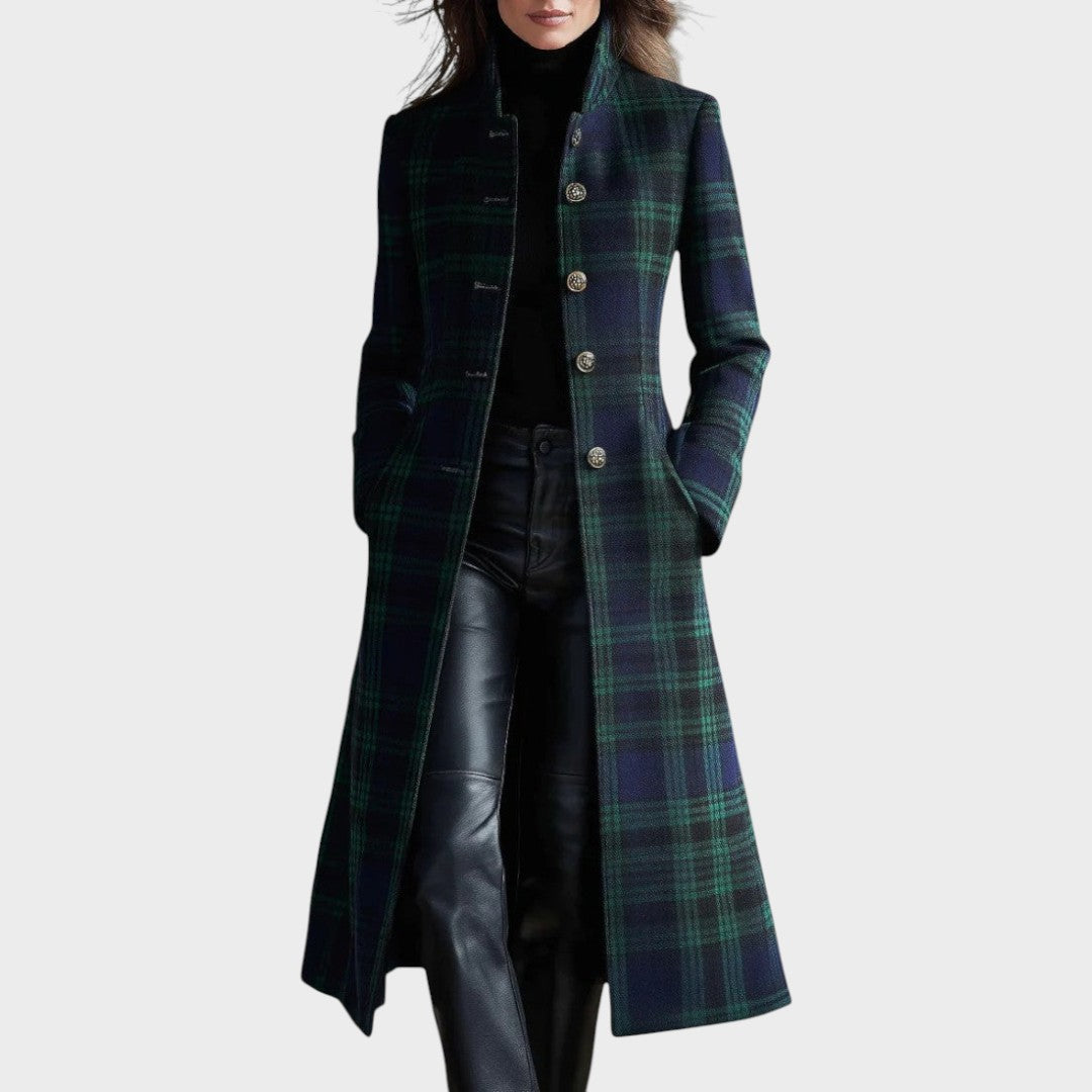Checked Country Jacket Valerie | Checked Coat – Beatrice London